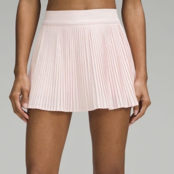 Lululemon Varsity High Rise Pleated Tennis Skirt Strawberry Milkshake - Picture 1 of 8